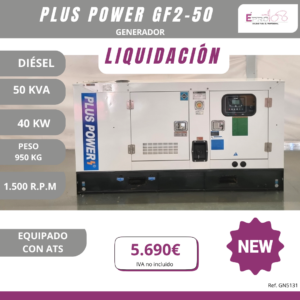 GENERADOR PLUS POWER 50 KVA