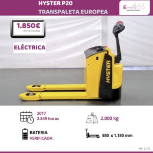 TRANSPALETA HYSTER 2000 KILOS