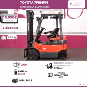 CARRETILLA ELEVADORA ELECTRICA TOYOTA