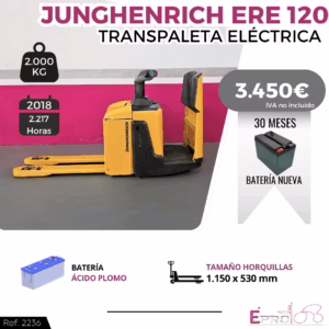 TRANSPALETA ELECTRICA 2000 KILOS