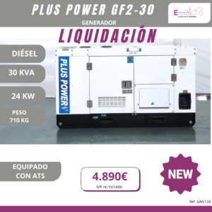 GENERADOR PLUS POWER 30 KVA