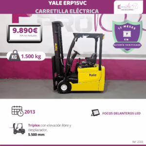 CARRETILLA ELEVADORA YALE ERP15VC