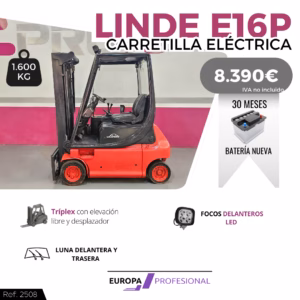 C- 2508 CARRETILLA ELECTRICAL LINDE - EUROPA PROFESIONAL