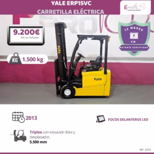 CARRETILLA ELEVADORA YALE ERP15VC