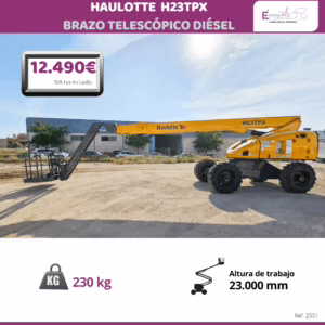 BRAZO TELESCÓPICO HAULOTTE DIESEL H23TPX