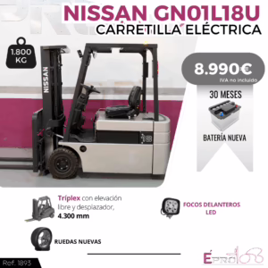 CARRETILLA ELEVADORA NISSAN GN01L18U