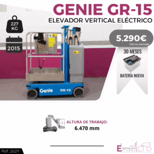 ELEVADOR VERTICAL 227 KG GENIE GR-15