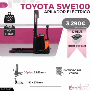 APILADOR ELECTRICO TOYOTA SWE100
