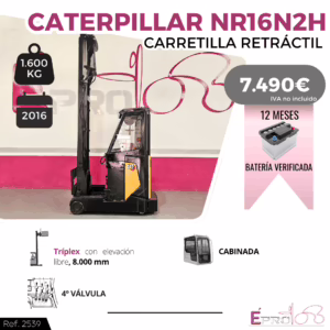 CARRETILLA RETRACTIL CATERPILLAR NR16N2H