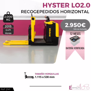 RECOGEPEDIDOS ELECTRICO HYSTER LO2.0