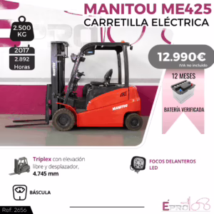 CARRETILLA ELEVADORA MANITOU ME425