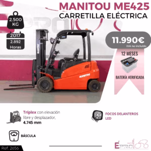 CARRETILLA ELEVADORA MANITOU ME425