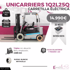 CARRETILLA ELEVADORA UNICARRIERS 1Q2L25Q