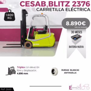 CARRETILLA ELEVADORA CESAB BLITZ 2376