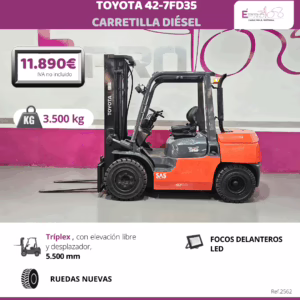 CARRETILLA ELEVADORA DIESEL TOYOTA