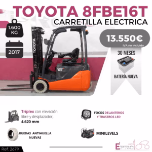 CARRETILLA ELEVADORA ELECTRICA TOYOTA