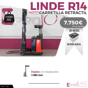 CARRETILLA RETRACTIL LINDE R14