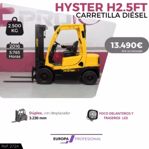 CARRETILLA ELEVADORA DIESEL HYSTER H2.5FT