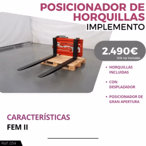 POSICIONADOR DE HORQUILLAS DE GRAN APERTURA