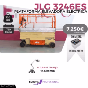 PLATAFORMA ELEVADORA JLG 3246ES
