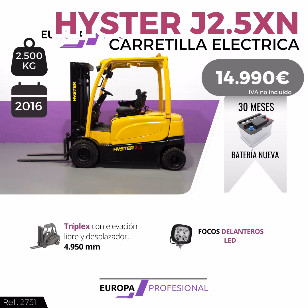 B- 2731 HYSTER ELEC - EUROPA PROFESIONAL