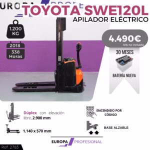 APILADOR ELECTRICO TOYOTA SWE120L