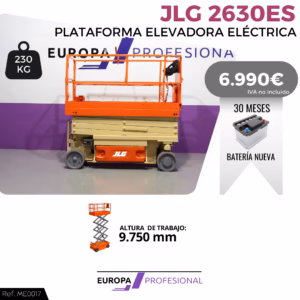 PLATAFORMA ELEVADORA ELECTRICA JLG 2630ES