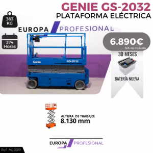 PLATAFORMA ELEVADORA ELECTRICA GENIE GS-2032