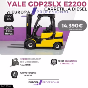CARRETILLA ELEVADORA DIESEL YALE GDP251X E2200