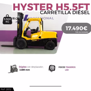 CARRETILLA ELEVADORA ELEVADORA HYSTER H5.5FT