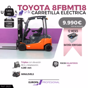 CARRETILLA ELEVADORA ELECTRICA TOYOTA