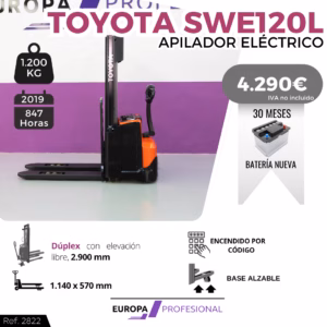 APILADOR ELECTRICO TOYOTA SWE120L