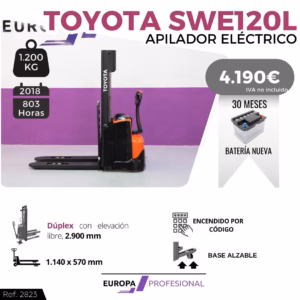 APILADOR ELECTRICO TOYOTA SWE120L