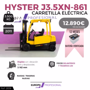 CARRETILLA ELEVADORA HYSTER J3.5XN-861