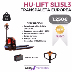 TRANSPALETA EUROPEA HU LIFT SL15L3