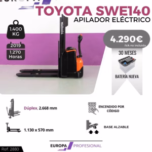 APILADOR ELECTRICO TOYOTA 1400 KG