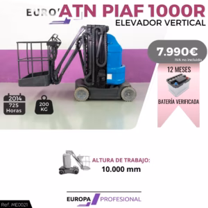 ELEVADOR VERTICAL ATN PIAF 1000R