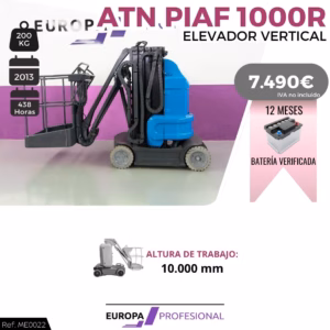 PLATAFORMA ARTICULADA ELEVADORA 10000 MM